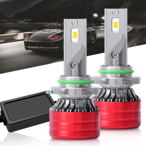 Lot de 2 ampoules LED pour phares de voiture 9006, 25 W, 2 500 lm, 6 000 K SH73031745-011